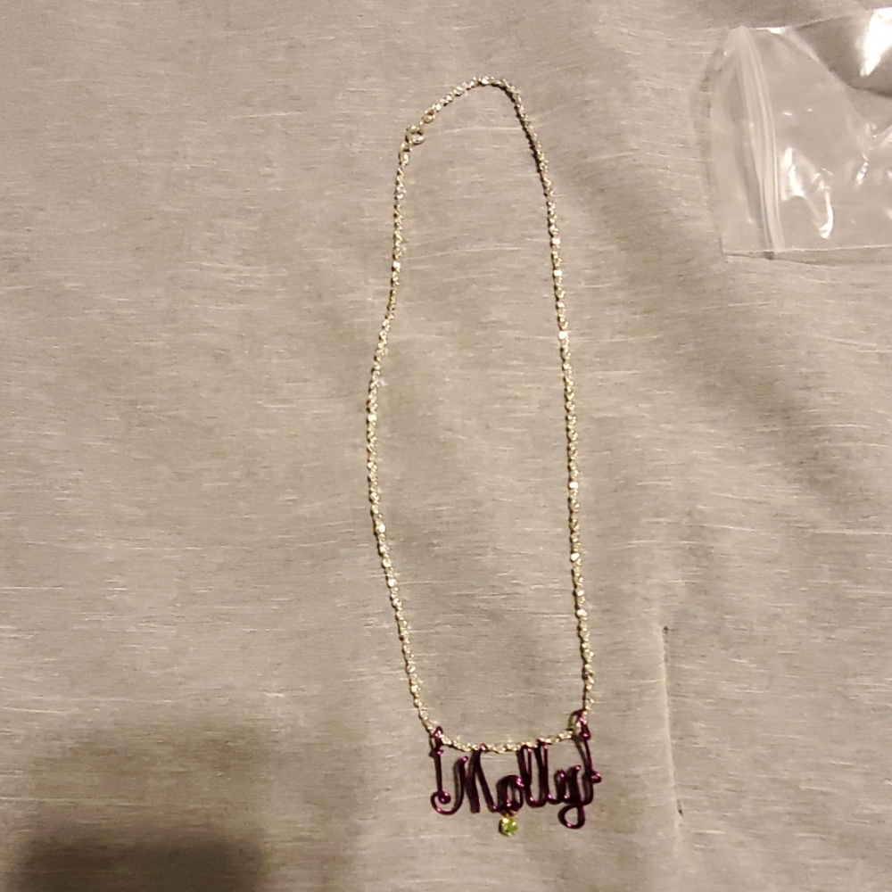Molly necklace my moms friend made